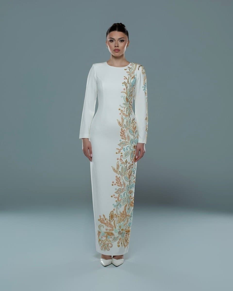 White Gold Blossom Maxi